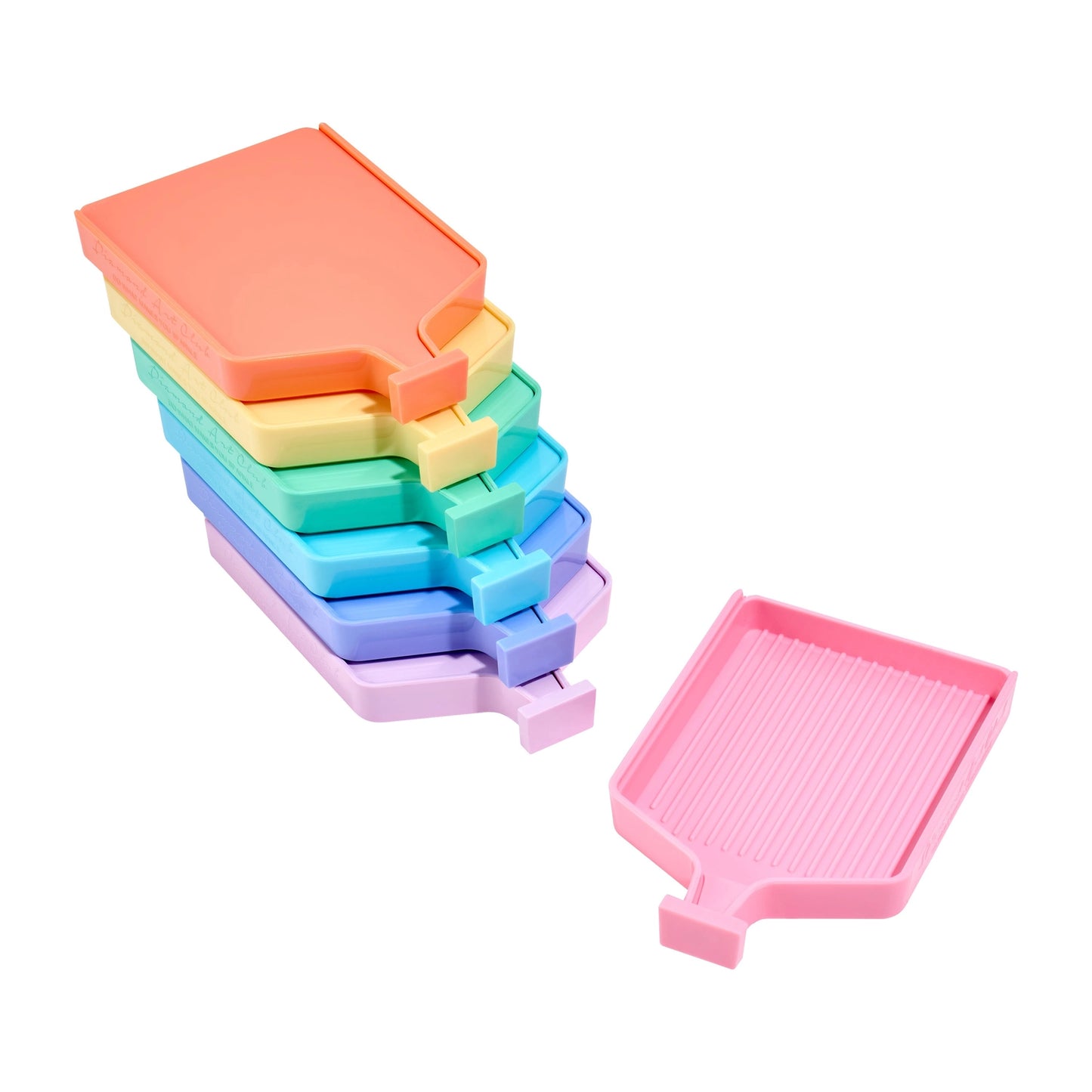 Diamond Art Club Pastel Rainbow Trays - Large (Set of 7)