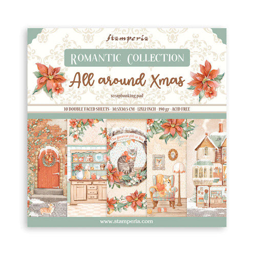 Stamperia All Around Christmas 12” x 12” Paper Collection