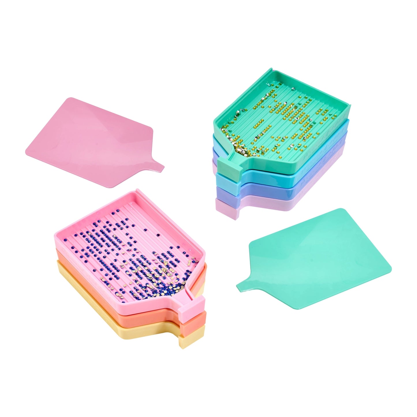 Diamond Art Club Pastel Rainbow Trays - Large (Set of 7)