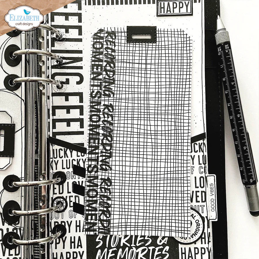 Elizabeth Craft Designs Tab 4 with Tags Metal Die Set 2055