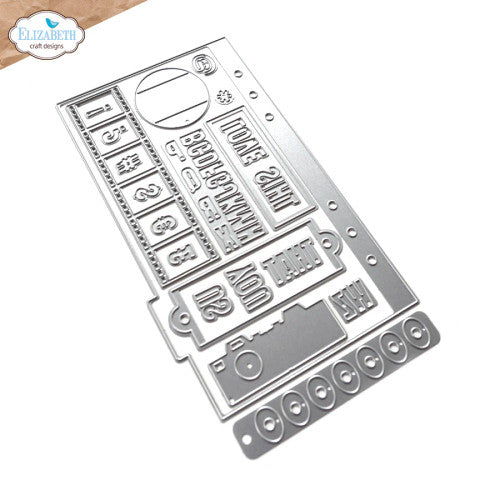 Elizabeth Craft Designs Tab 5 con deslizadores Juego de troqueles de metal 2056