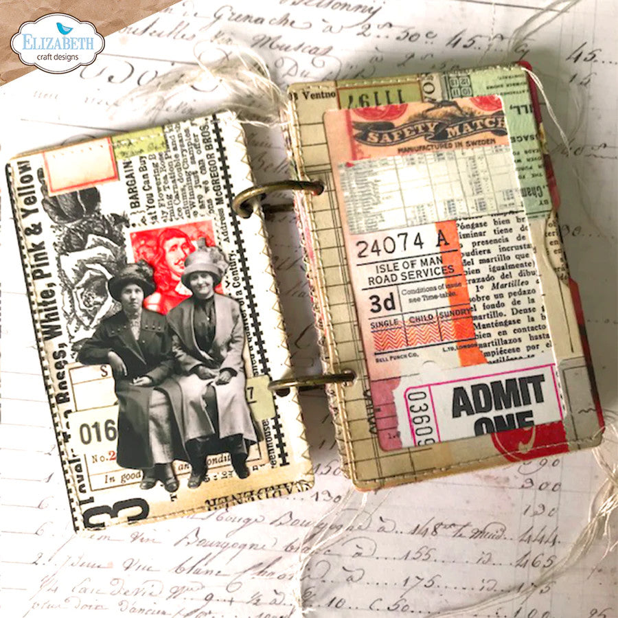 Elizabeth Craft Designs Tickets-stempelset CS314