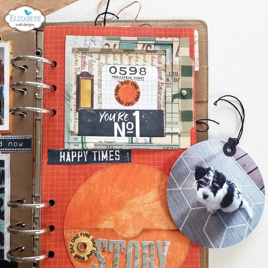 Elizabeth Craft Designs Tickets-stempelset CS314