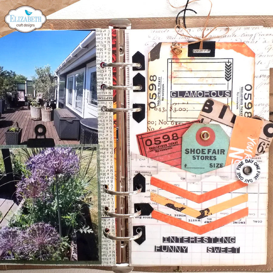 Elizabeth Craft Designs Tickets-stempelset CS314