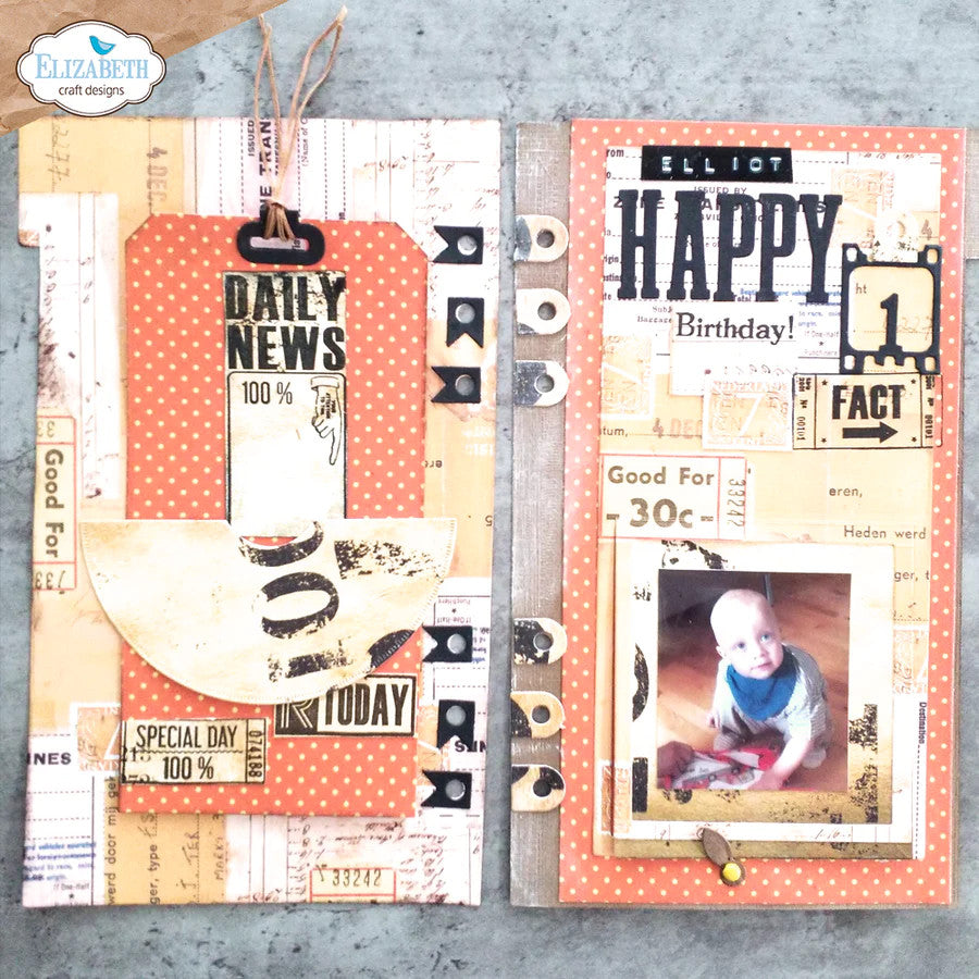 Elizabeth Craft Designs Tickets-stempelset CS314