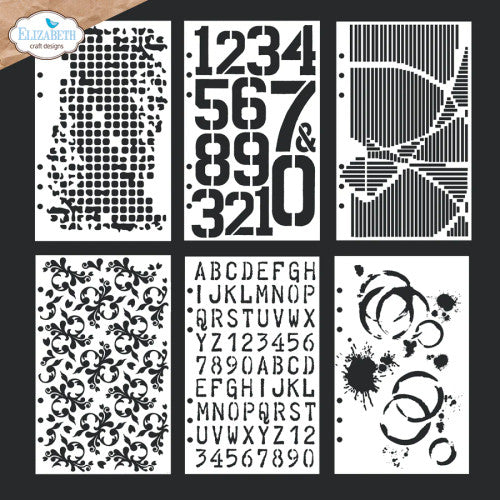 Elizabeth Craft Designs Planner Stencils 4