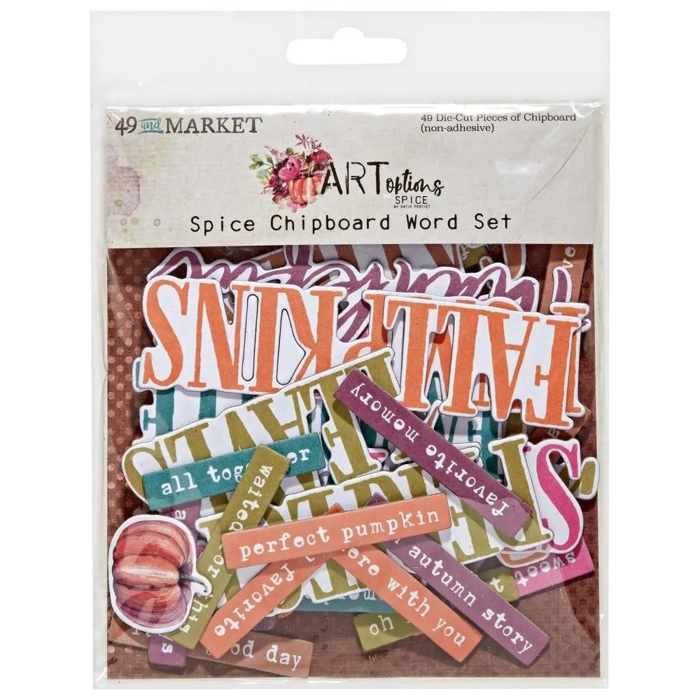 49 & Market ARToptions Spice Chipboard Word Set