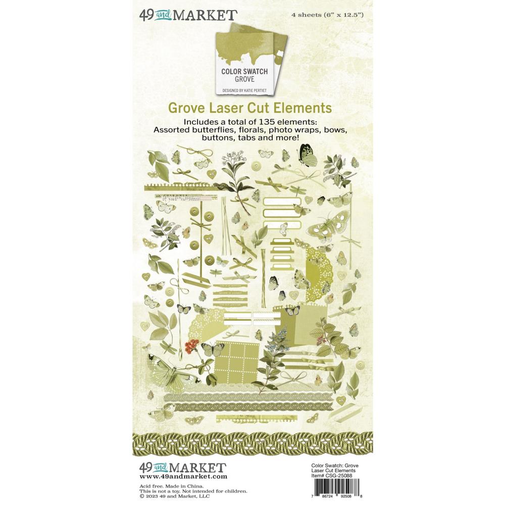 49 & Market Color Swatch Grove Laser Cut Elements