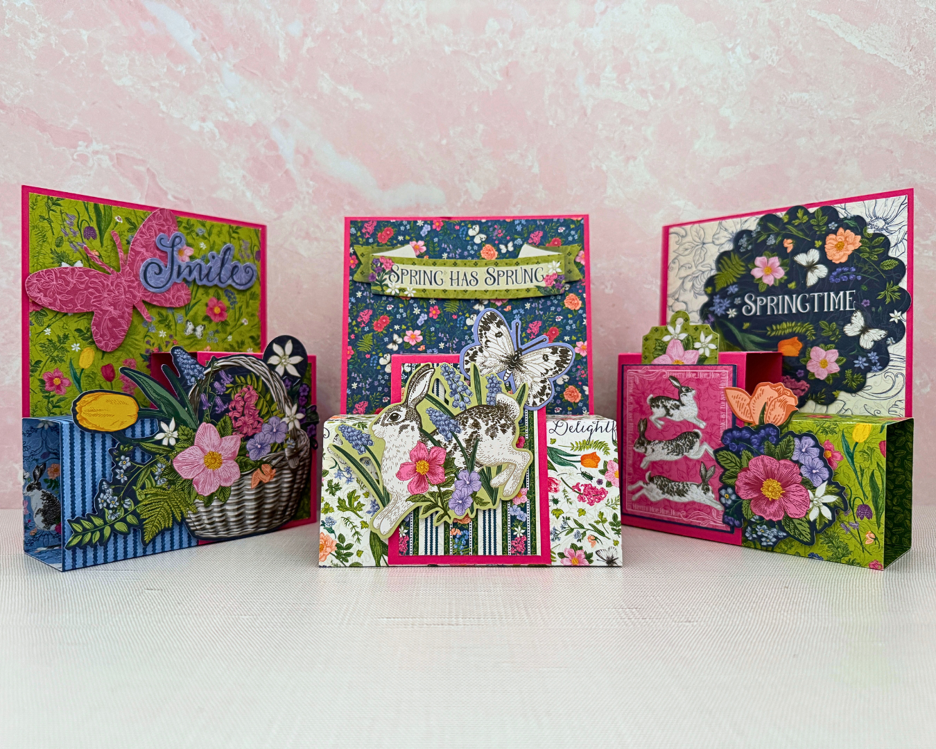 Graphic 45 Spring is in the Air - Pop-Up Card Set 2025 Kit 3