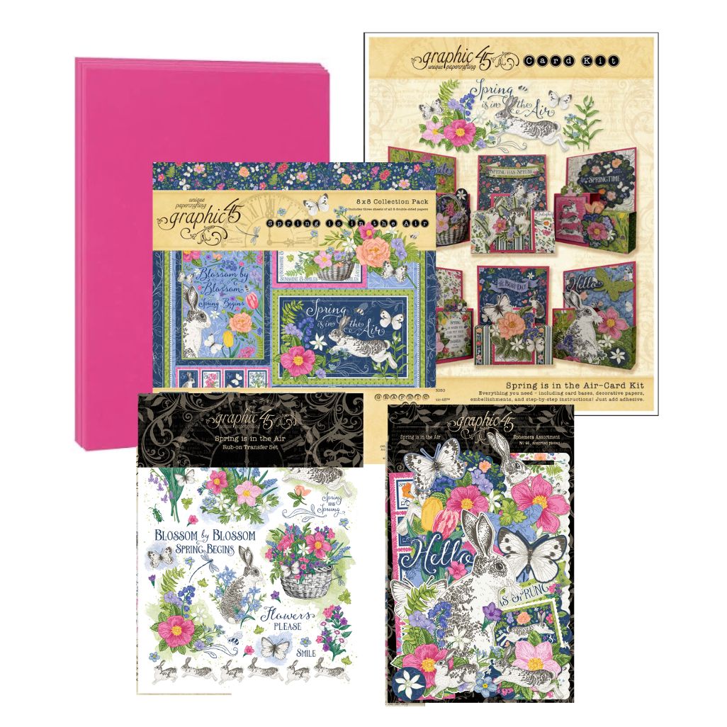 Graphic 45 Spring is in the Air - Pop-Up Card Set 2025 Kit 3