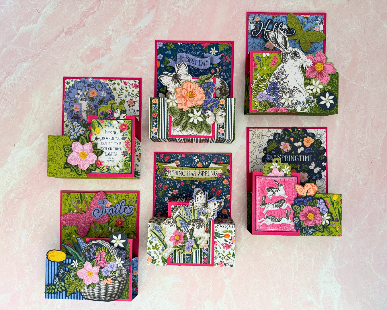 Graphic 45 Spring is in the Air - Pop-Up Card Set 2025 Kit 3