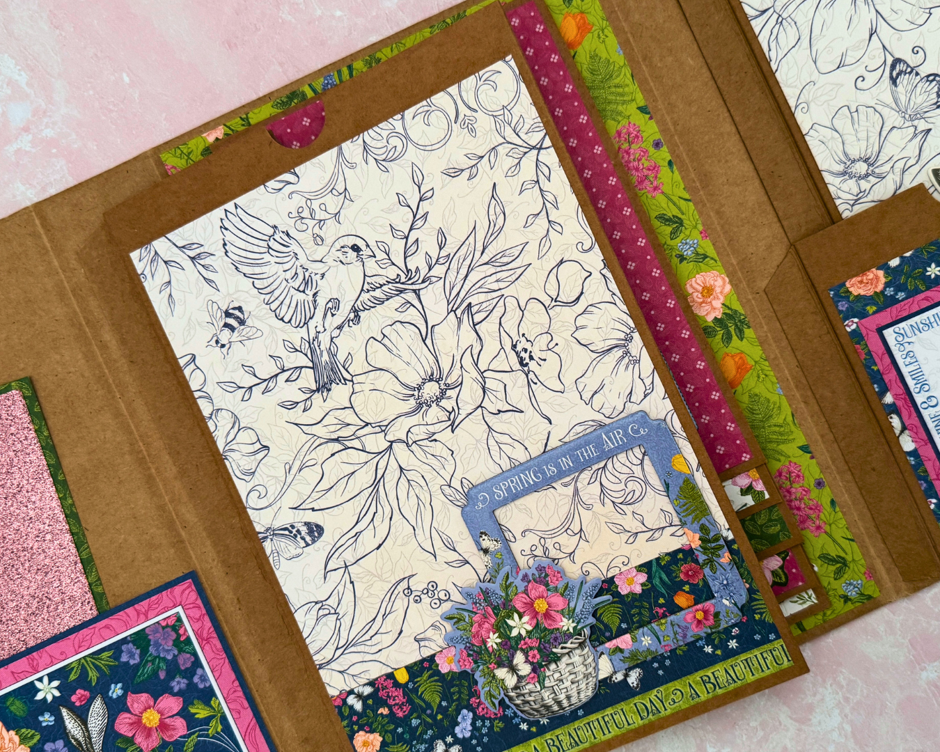 Graphic 45 Spring is in the Air - Interactive Folio Album 2025 Kit 3