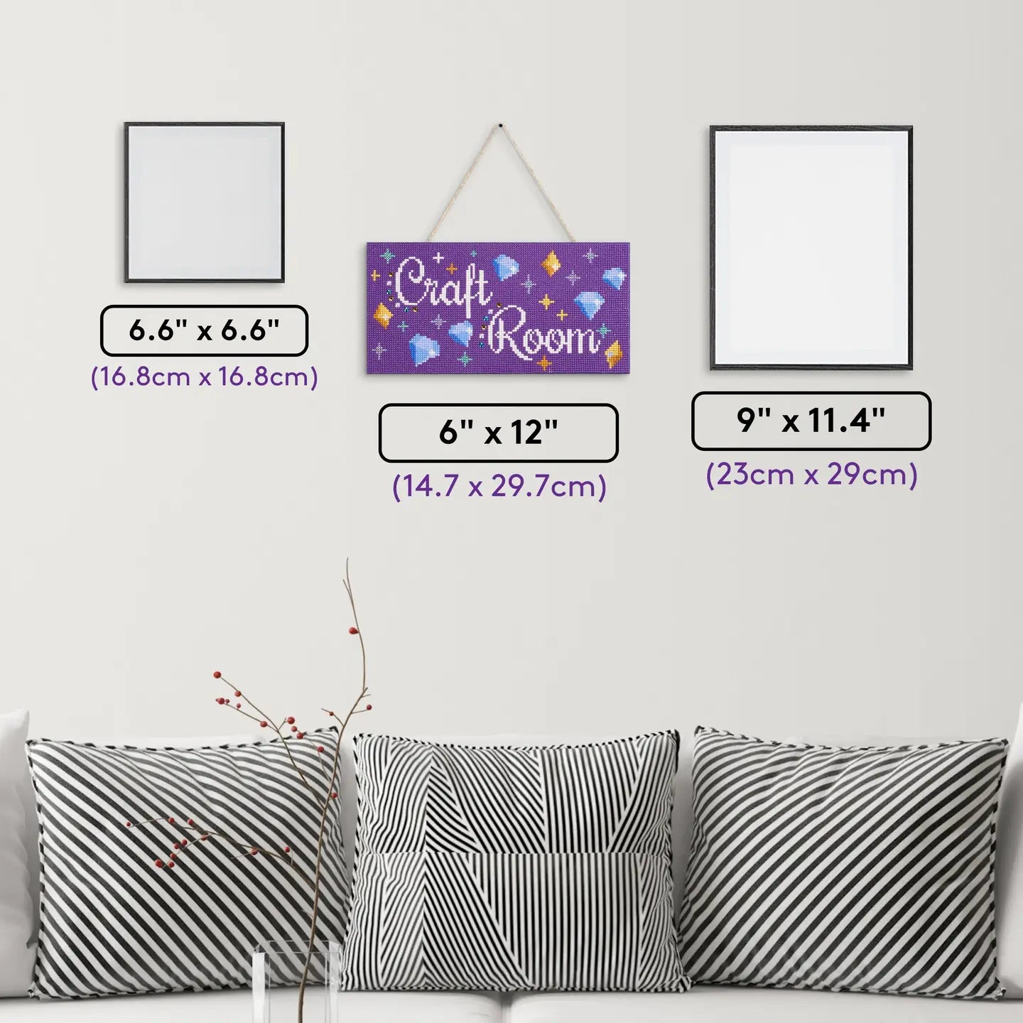 Diamond Art Club SQUARES Hanging Sign - Craft Room