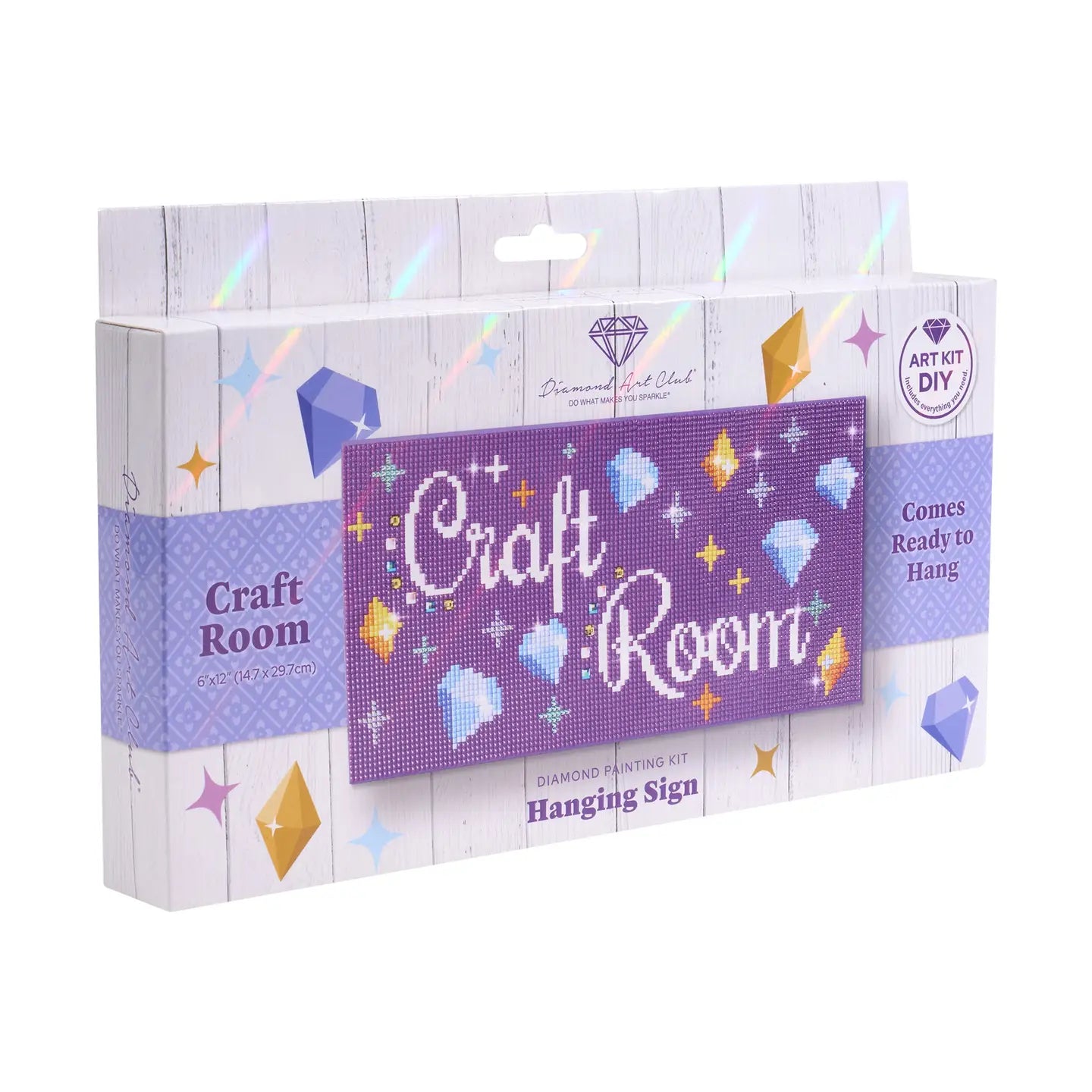 Diamond Art Club SQUARES Hanging Sign - Craft Room