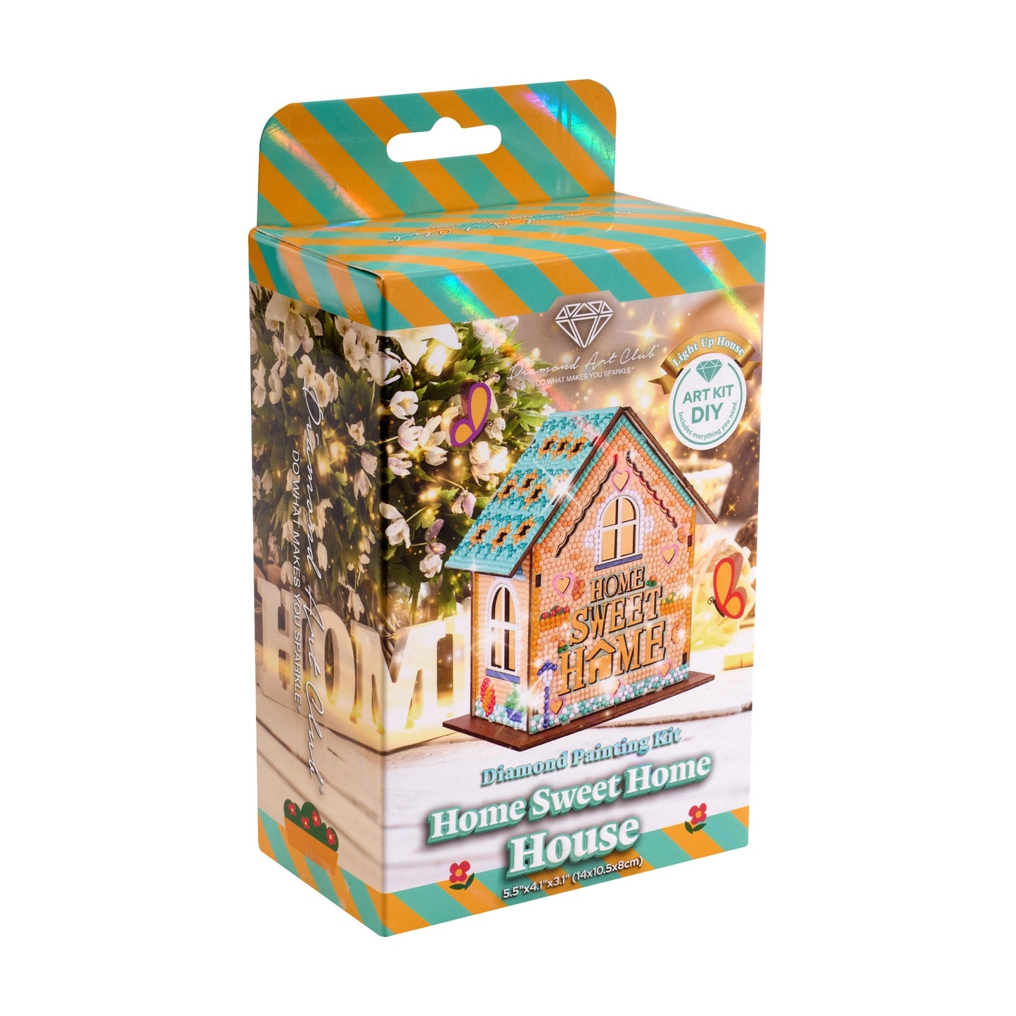 Diamond Art Club LED 3D Gem House - Home Sweet Home