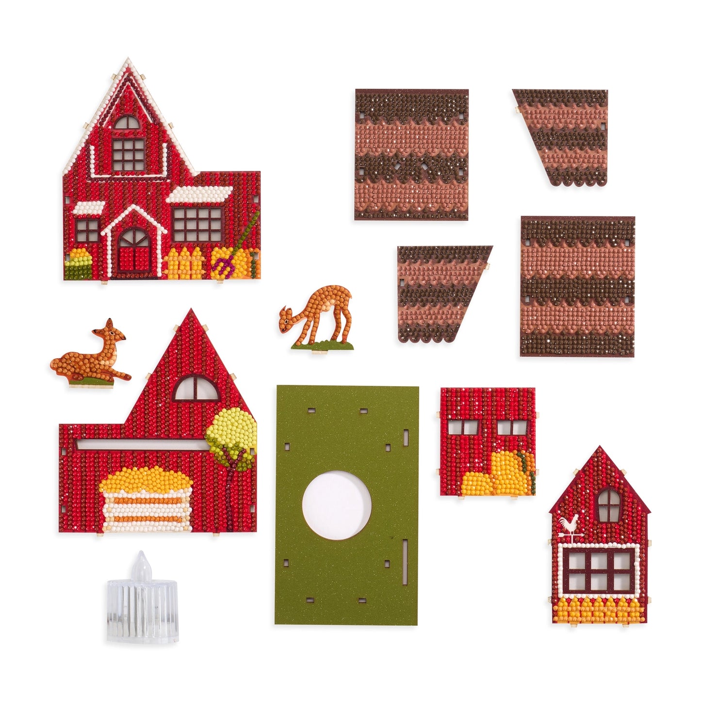 Diamond Art Club LED 3D Gem House - Farm House
