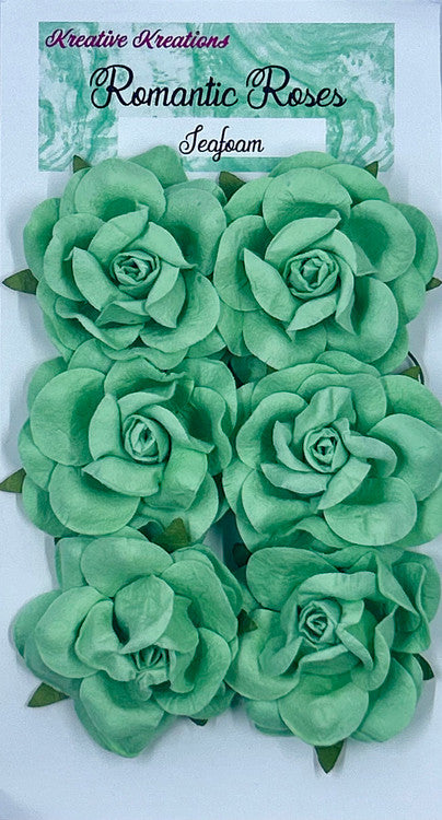 Romantic Roses - Seafoam