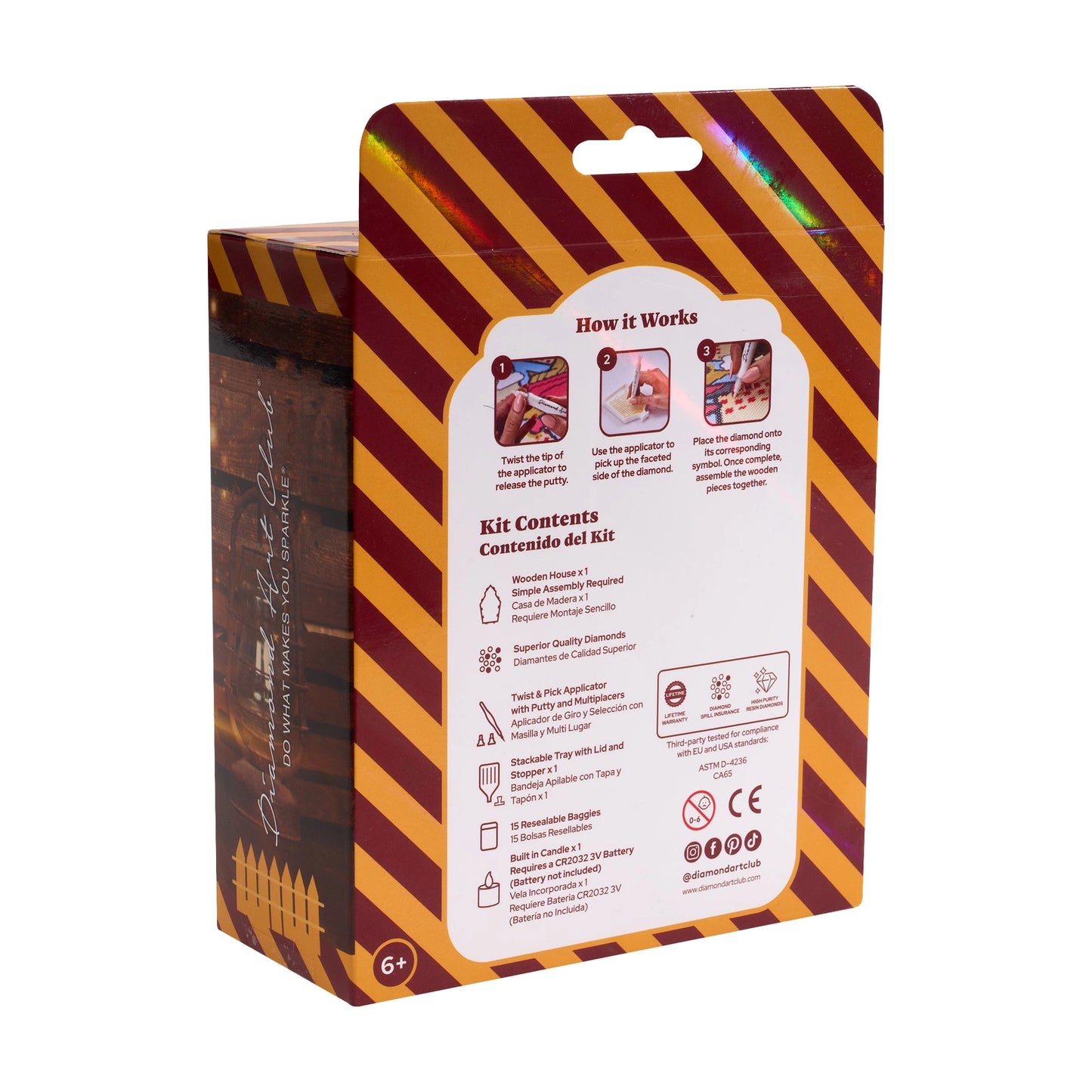 Diamond Art Club LED 3D Gem House - Farm House