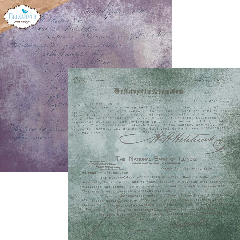 Elizabeth Craft Designs Backgrounds Volume 1 12” x 12” Paper Pack