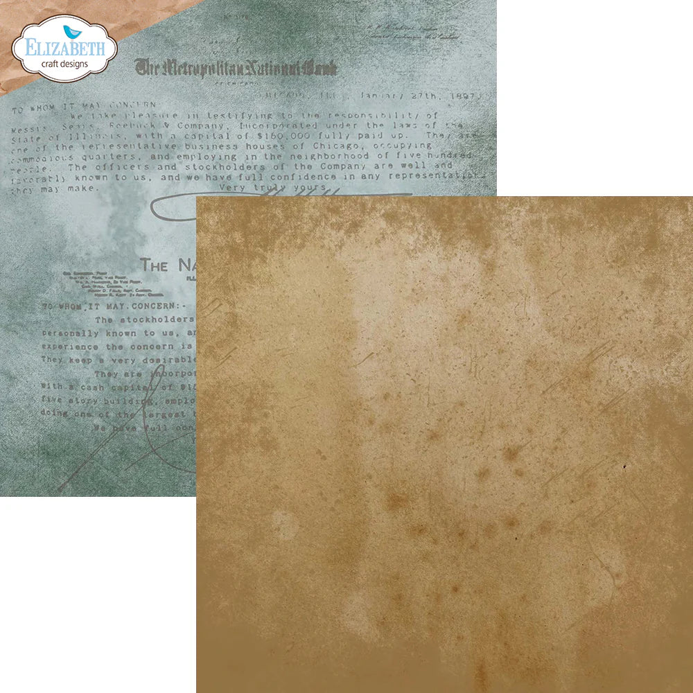 Elizabeth Craft Designs Backgrounds Volume 1 12” x 12” Paper Pack