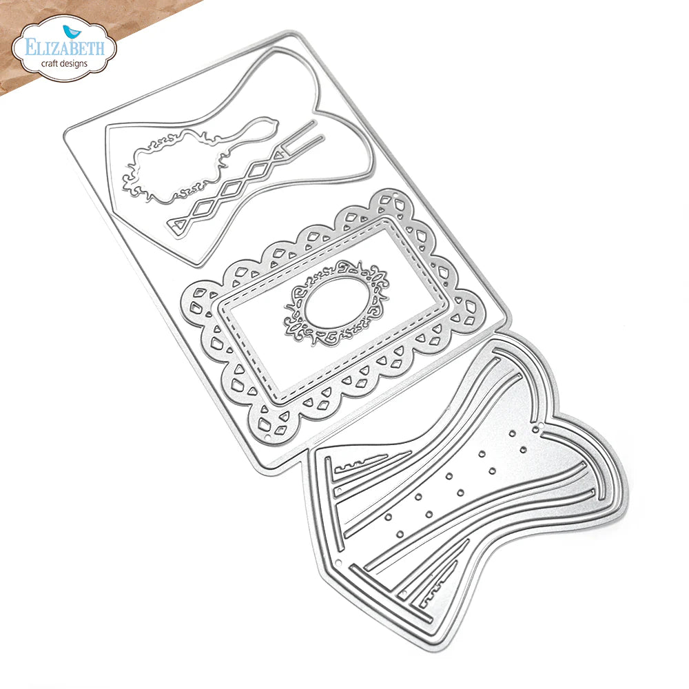 Elizabeth Craft Designs Laced Up Metal Die Set