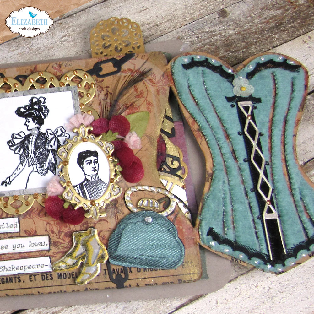Elizabeth Craft Designs Laced Up Metal Die Set
