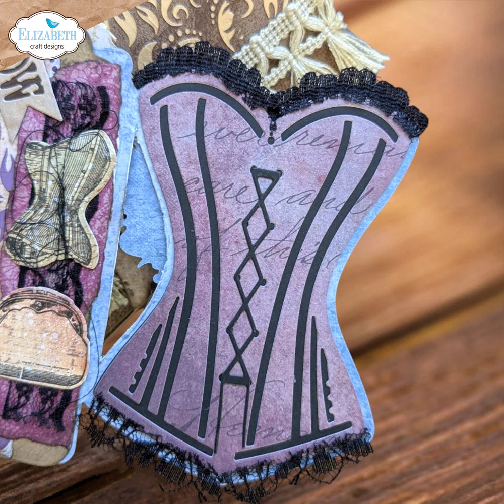 Elizabeth Craft Designs Laced Up Metal Die Set
