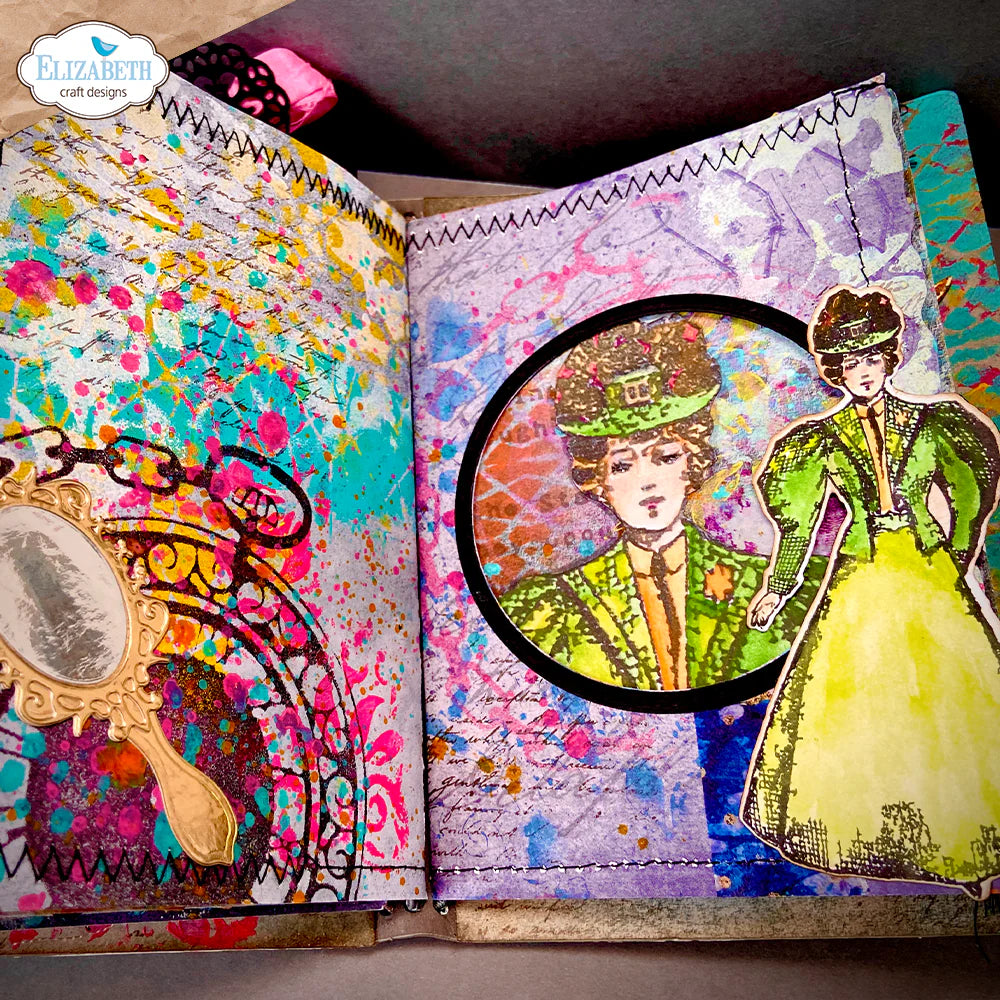 Elizabeth Craft Designs Mr. and Mrs. Die & Stamp Set