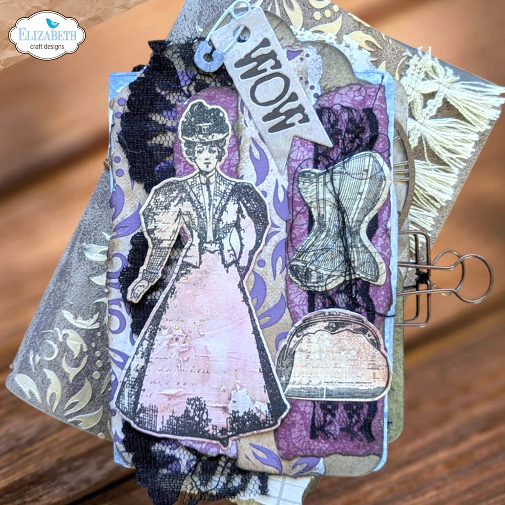 Elizabeth Craft Designs Mr. and Mrs. Die & Stamp Set