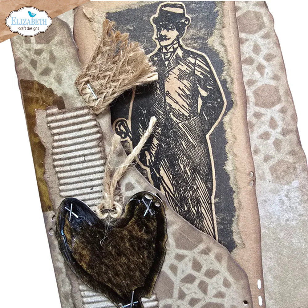 Elizabeth Craft Designs Mr. and Mrs. Die & Stamp Set