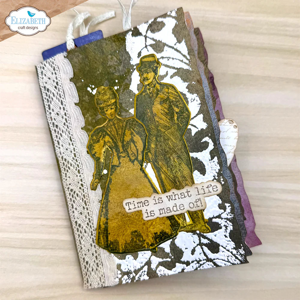 Elizabeth Craft Designs Mr. and Mrs. Die & Stamp Set
