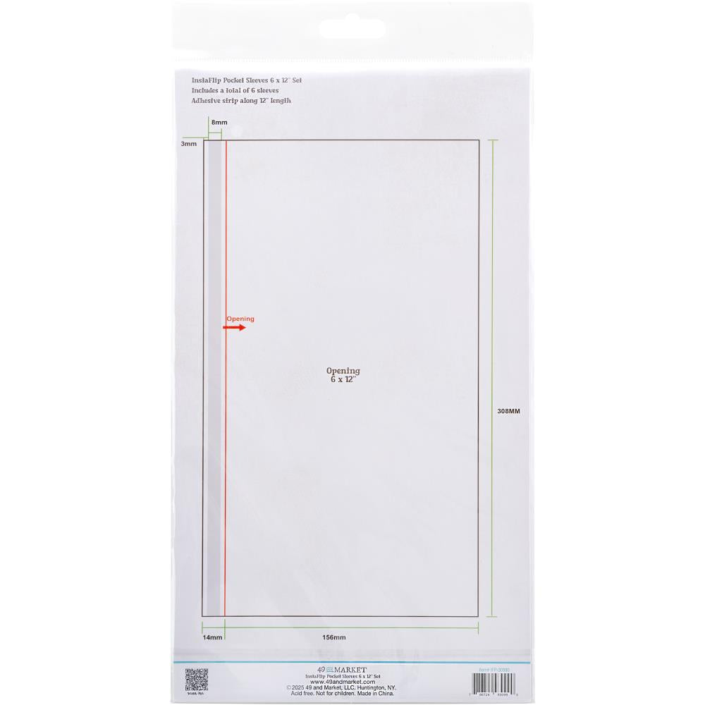 49 & Market InstaFlip Pocket Sleeves 6” x 12” Set