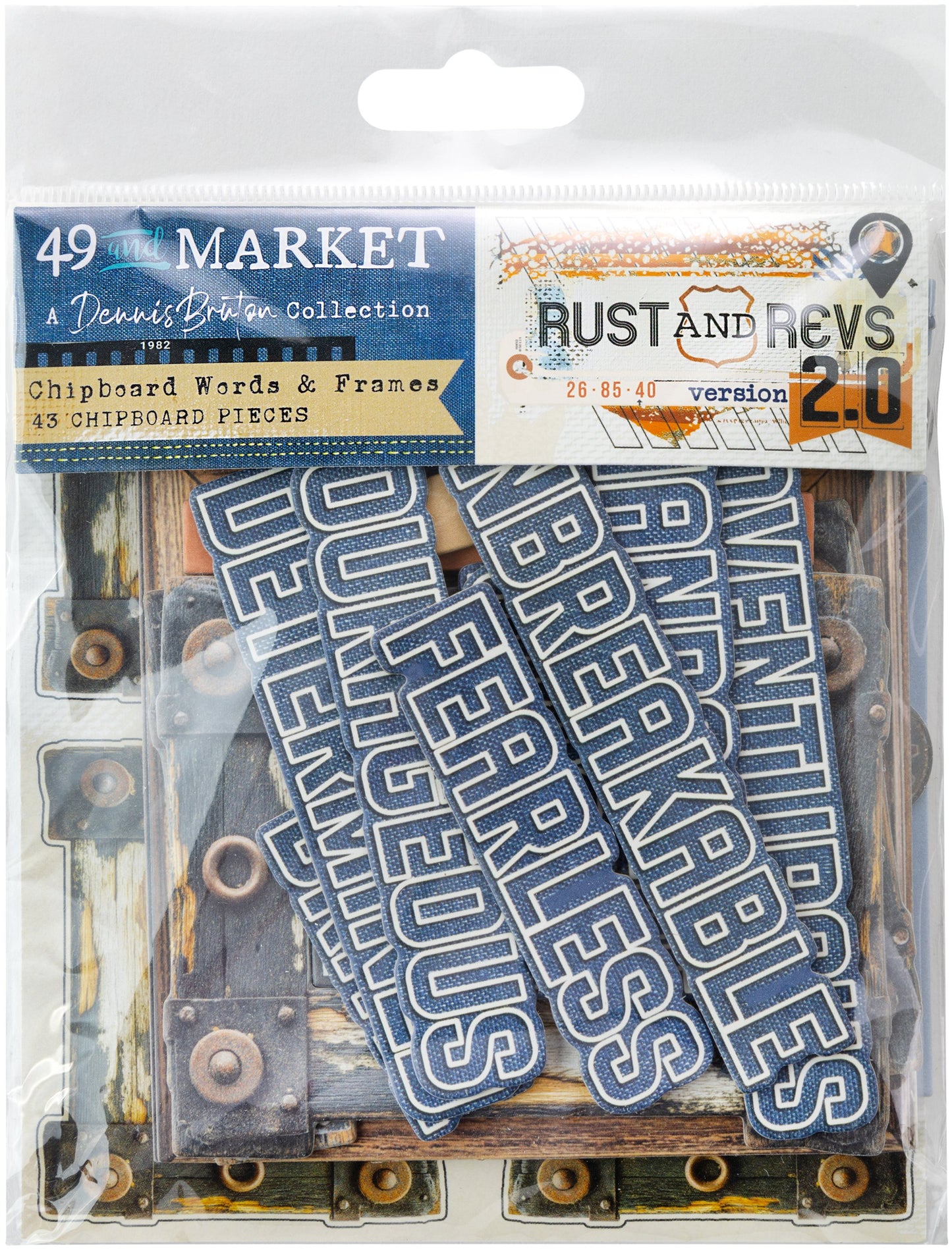 49 & Market Rust & Revs 2.0 Chipboard Set