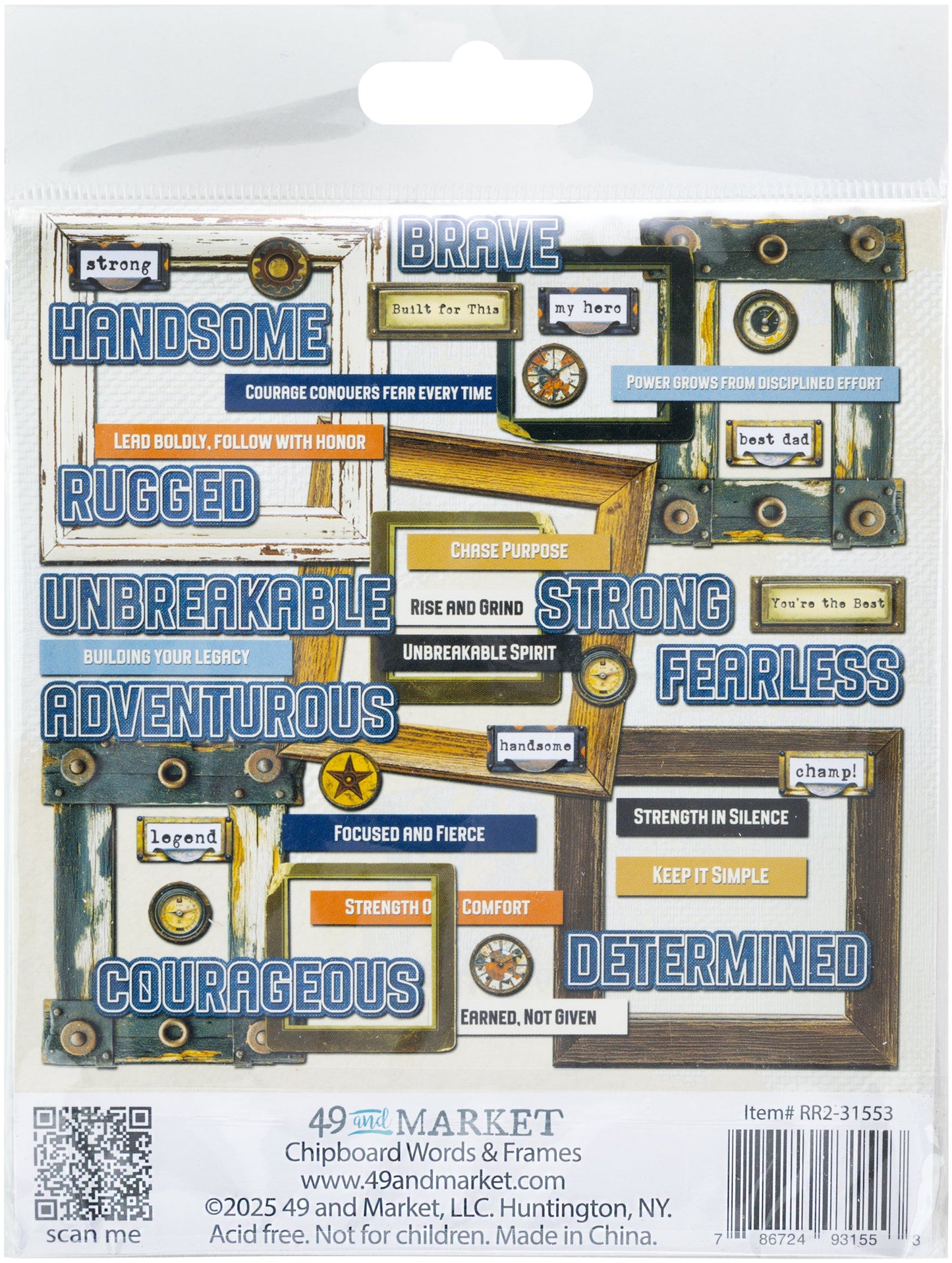 49 & Market Rust & Revs 2.0 Chipboard Set