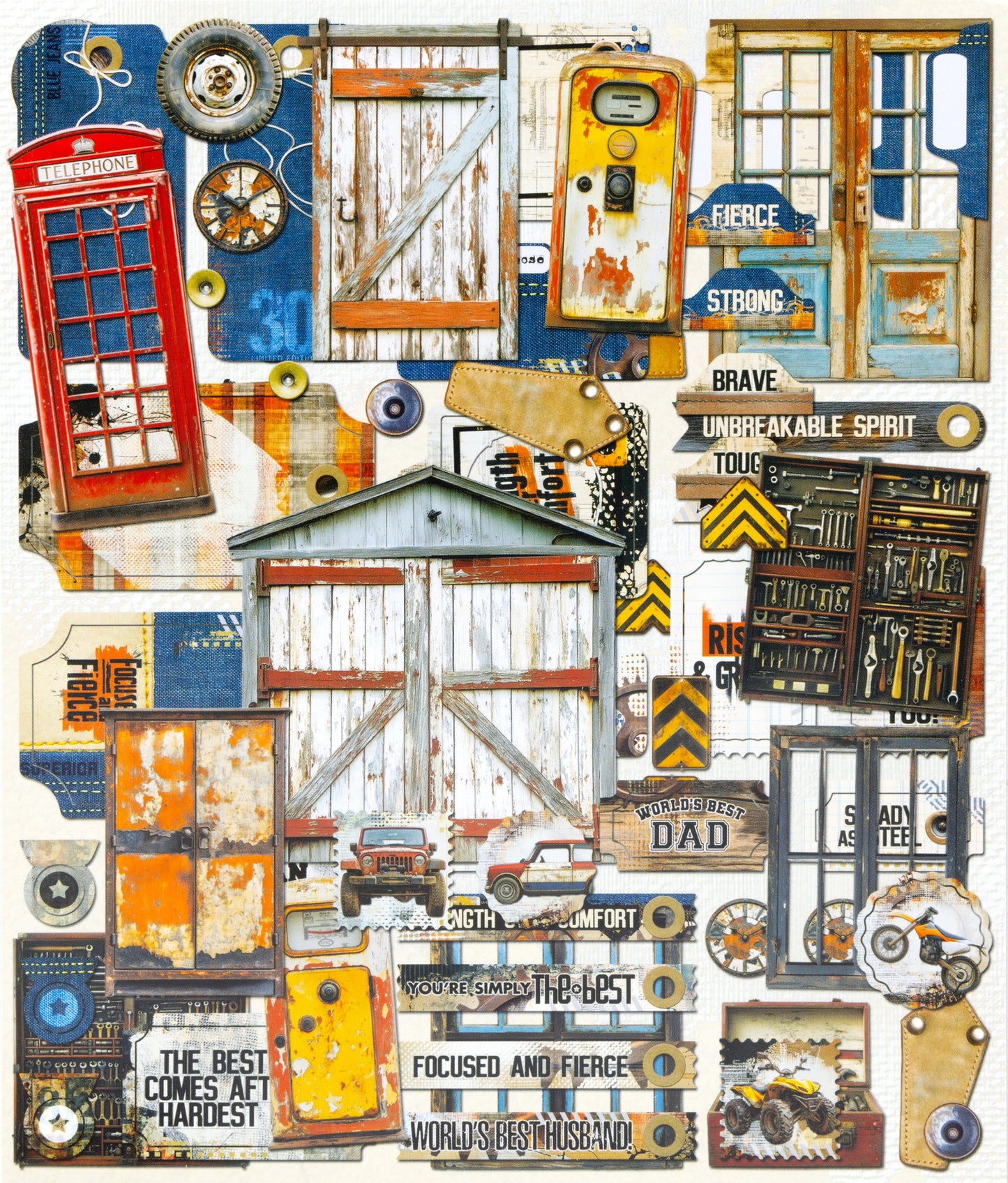 49 & Market Rust & Revs 2.0 Die-Cut Elements