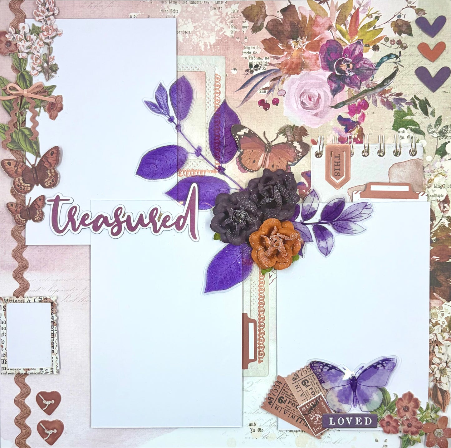 Plum Love 2-Page Layout