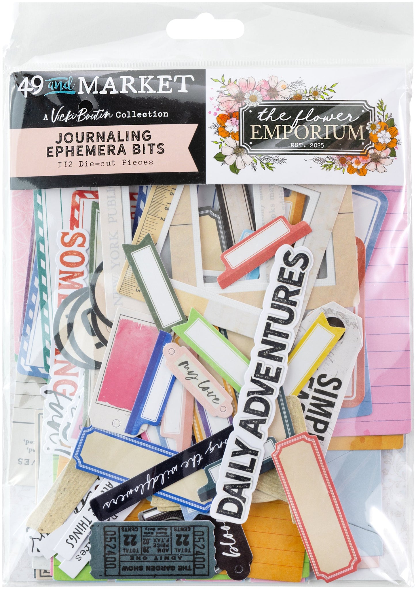 49 & Market The Flower Emporium by Vicki Boutin Journaling Ephemera Bits