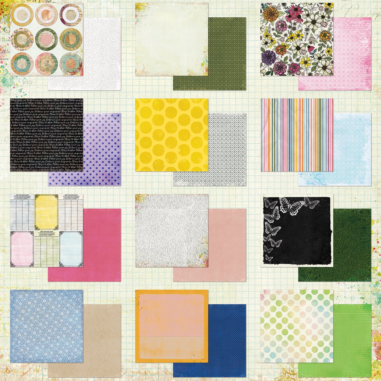 49 & Market The Flower Emporium by Vicki Boutin 12x12 Patterns Collection Pack