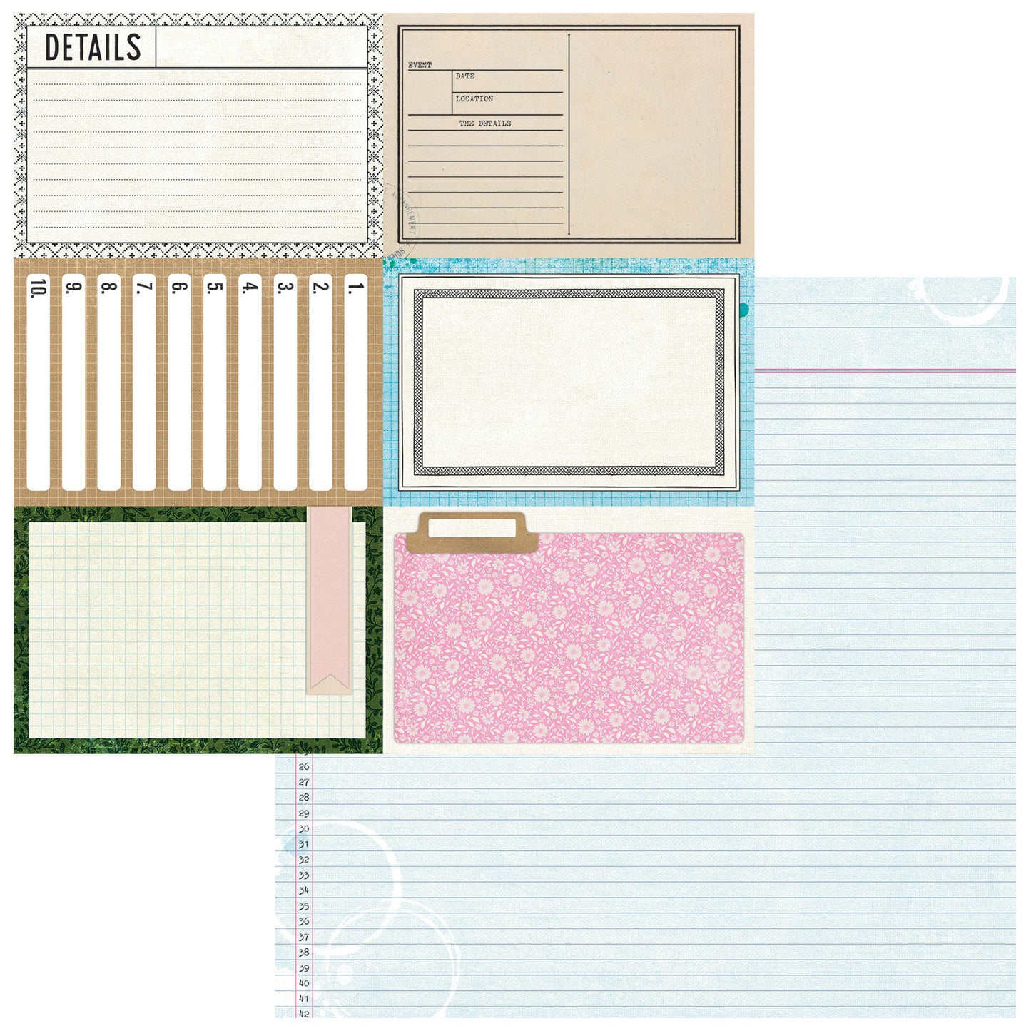 49 & Market The Flower Emporium by Vicki Boutin 12x12 Starters Collection Pack