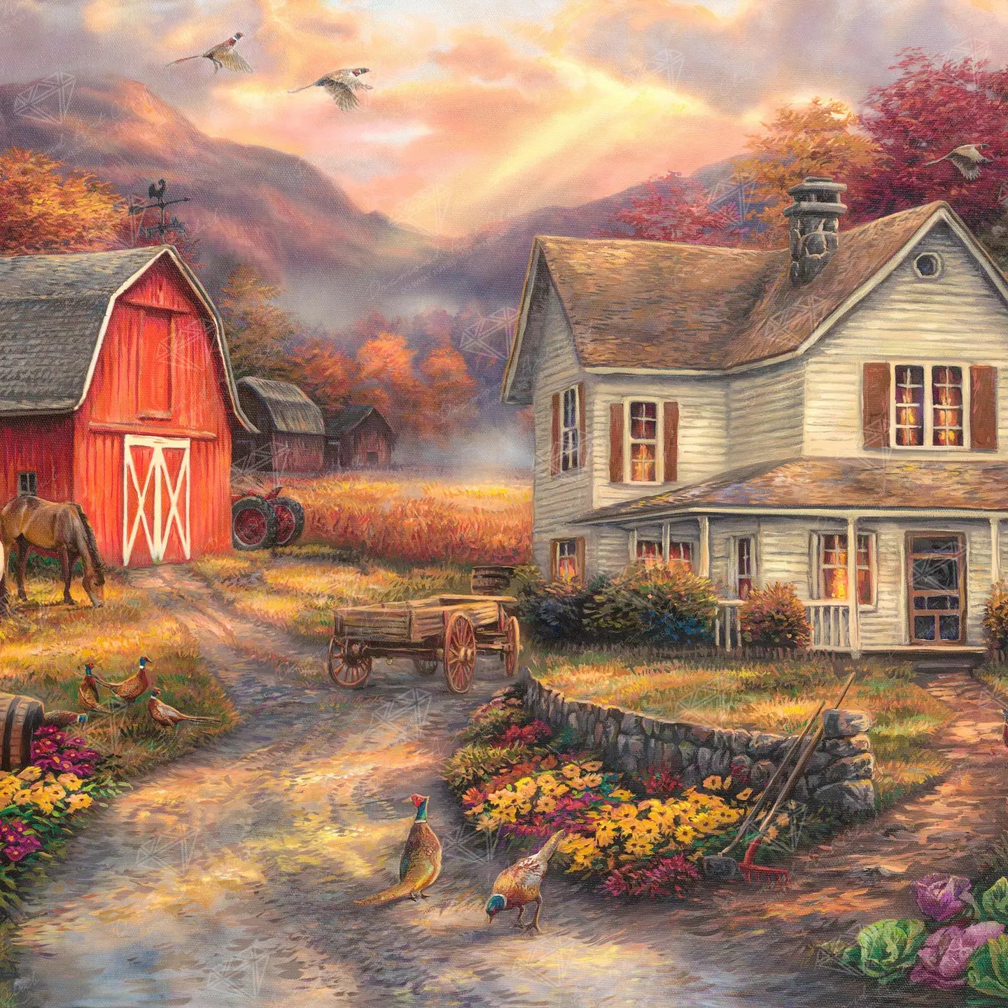 Diamond Art Club Relaxing on the Farm
