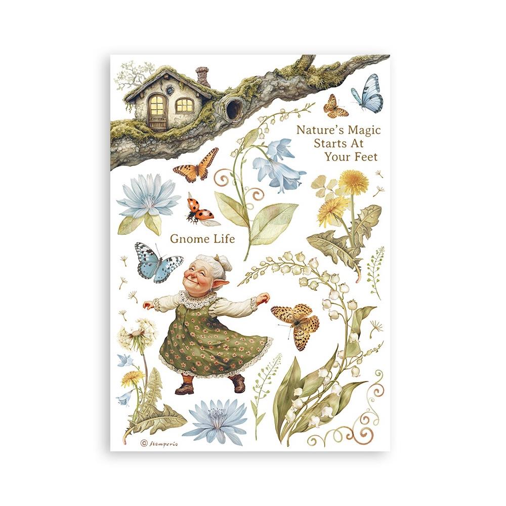 Stamperia Hidden Grove Washi Pad (8 Sheets)