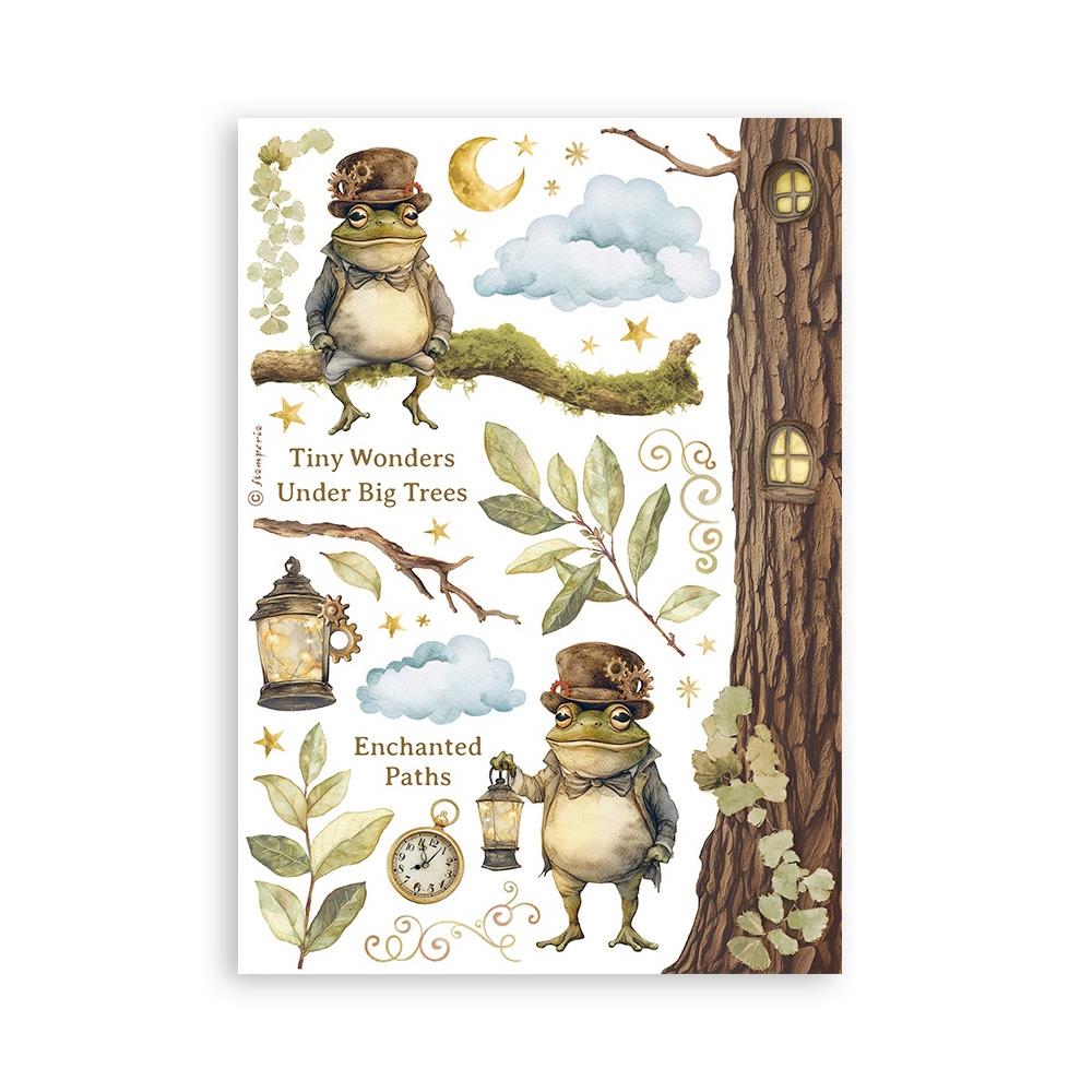 Stamperia Hidden Grove Washi Pad (8 Sheets)