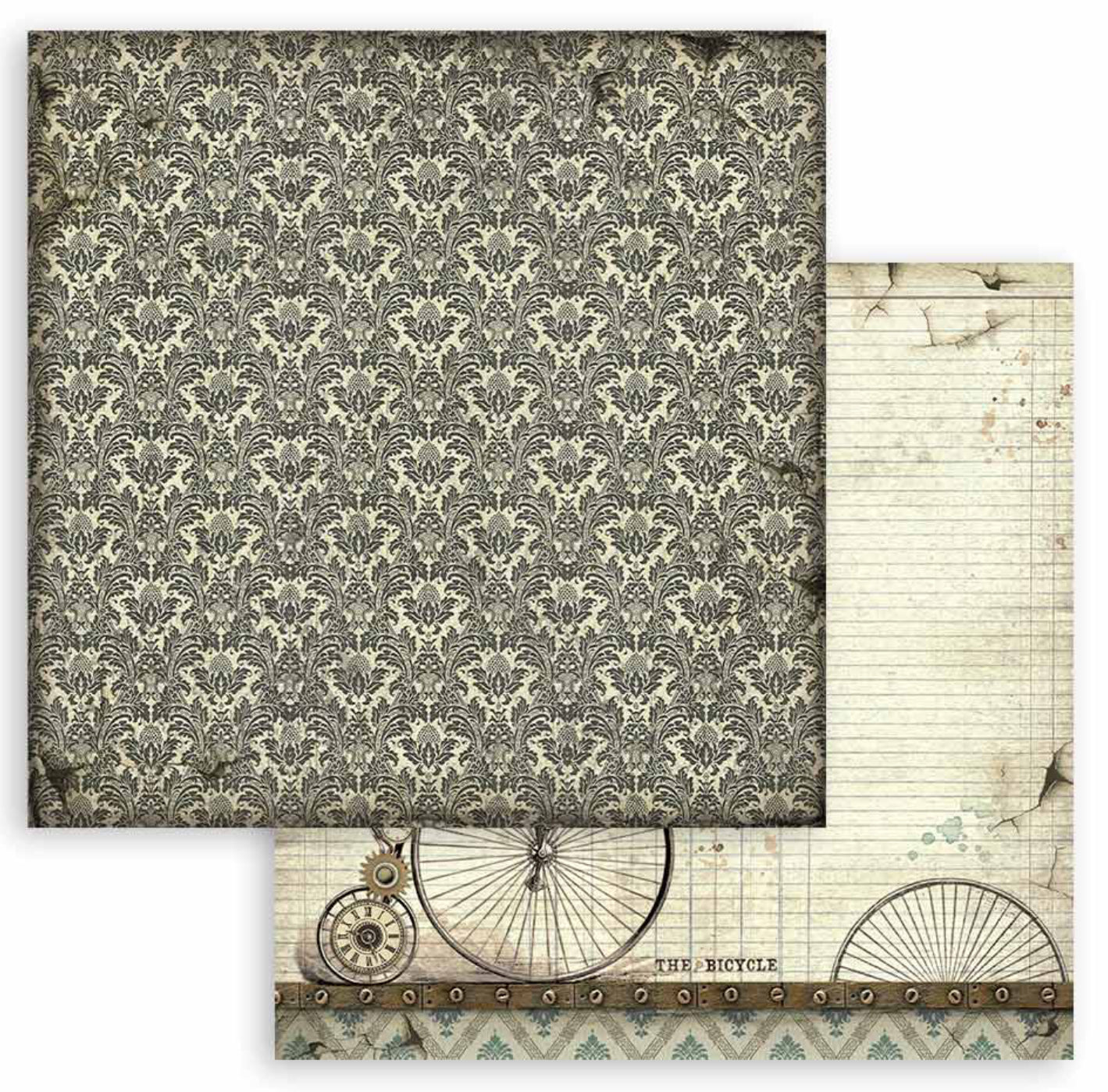 Stamperia 8x8 Backgrounds Voyages Fantastiques Paper Pad