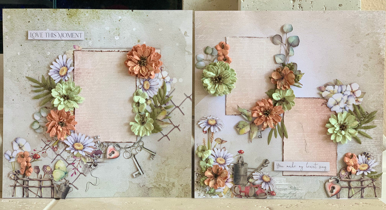 Kreative Kreations Love This Moment Lay-out van 2 pagina's feat. 49 & Markt