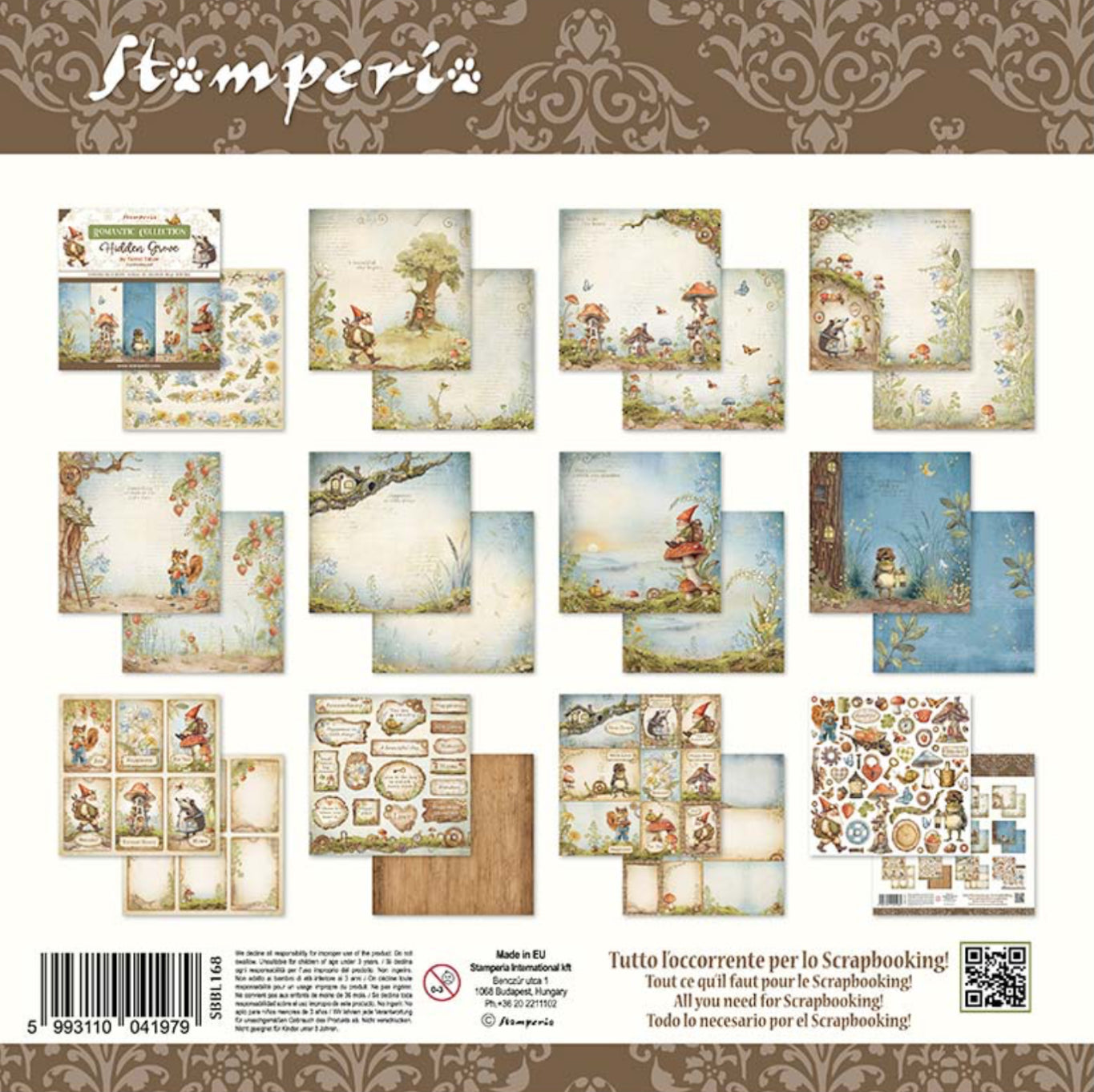 Stamperia Hidden Grove 12” x 12” Paper Pad