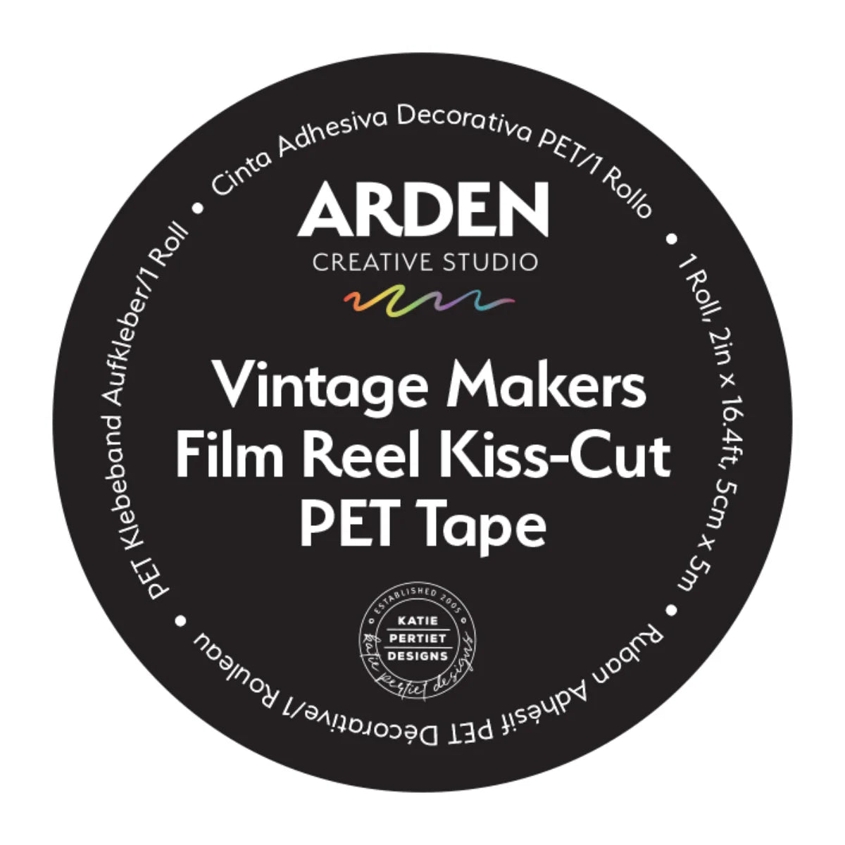 Arden Creative Studio Vintage Makers Kiss-Cut PET Tape - Film Reel