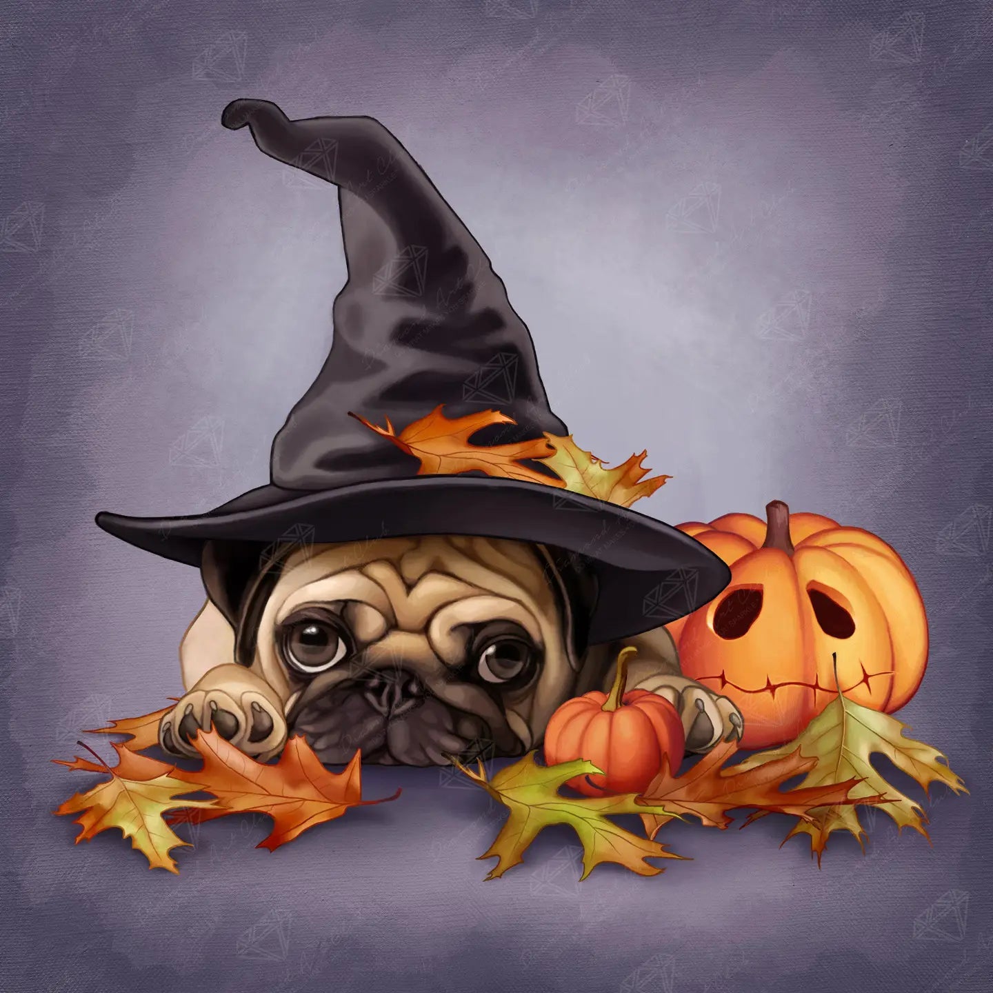 Diamond Art Club Halloween Pug