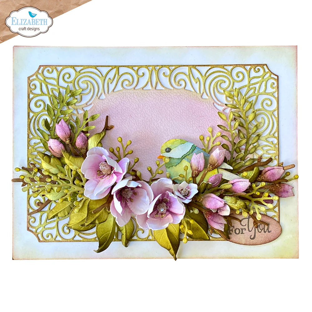 Elizabeth Craft Designs Greenery Fillers 2 Metal Die Set