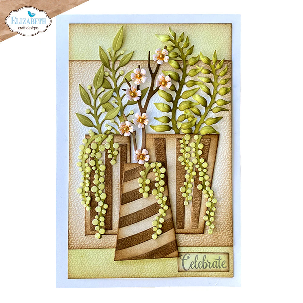Elizabeth Craft Designs Greenery Fillers 2 Metal Die Set