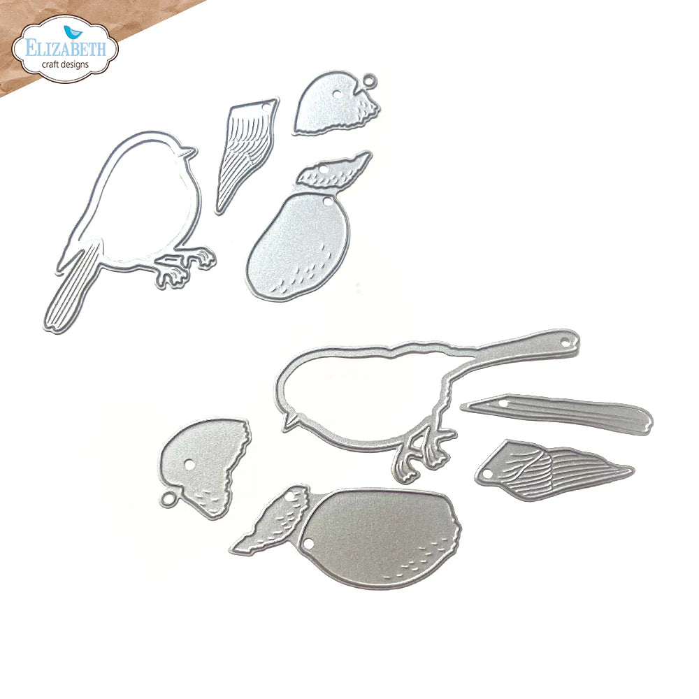 Elizabeth Craft Designs Chickadee Metal Die Set